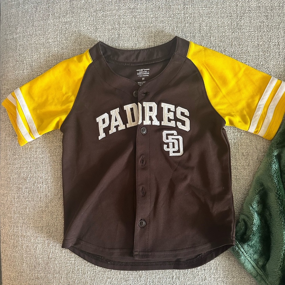 Genuine Merchandise Padres Kids Jersey - Brown and Yellow